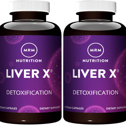MRM Liver X® | Daily Liver Support with BIOSORB™ Milk Thistle Complex (5x Absorption) | 30 Servings (Pack of 2)