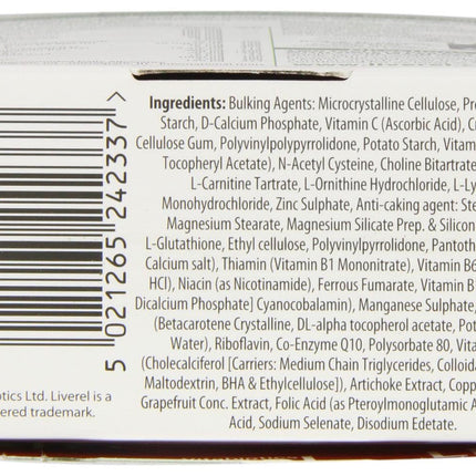 Liveral Vitabiotics Liverel - 60 Tablets | Liver Support Supplement