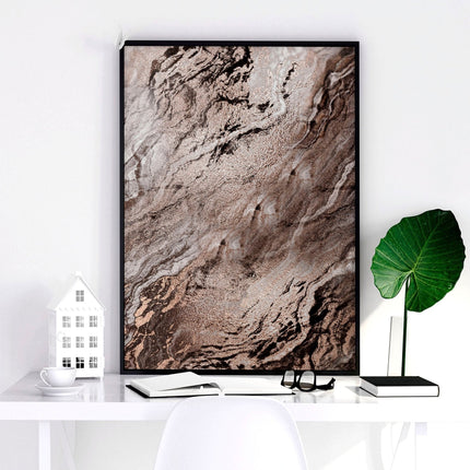 Large wall art living room | set of 3 Marble wall art prints