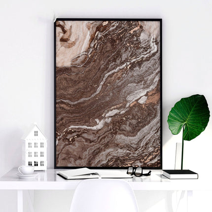 Large wall art living room | set of 3 Marble wall art prints