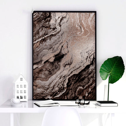 Large wall art living room | set of 3 Marble wall art prints