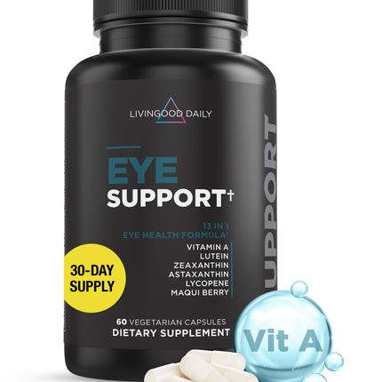 Livingood Daily Eye Support – 13-in-1 Vision Vitamin (Vegan, 60 Capsules)
