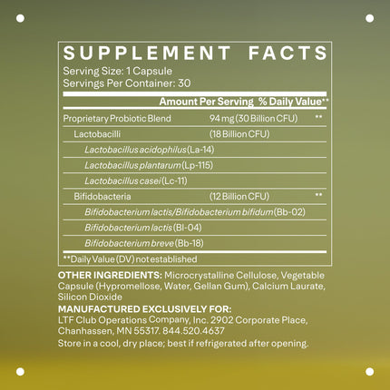 LTH Balance Multi Pro 30B Probiotic – 30B CFUs, Dairy-Free