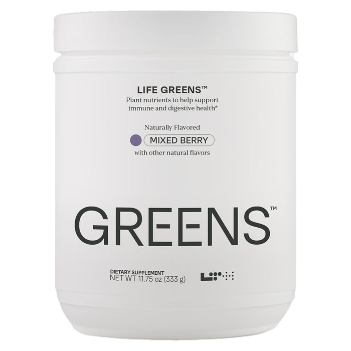 LTH Life Greens – Probiotic Superfood Powder with Enzymes & Fiber (Mixed Berry, 30 Servings)