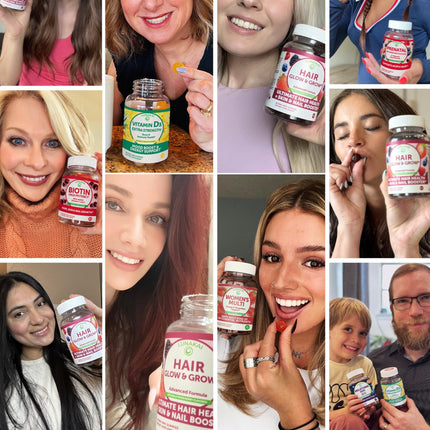 Lunakai USA Made Hair Gummies – Biotin, Zinc & Horsetail | Hair Growth Vitamins 60ct