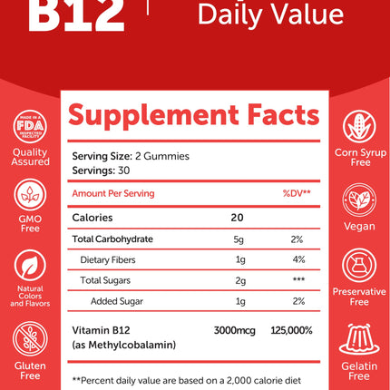 Lunakai Vitamin B12 & Collagen Gummies Bundle – 3000 mcg Methylcobalamin, Non-GMO, 30 Days