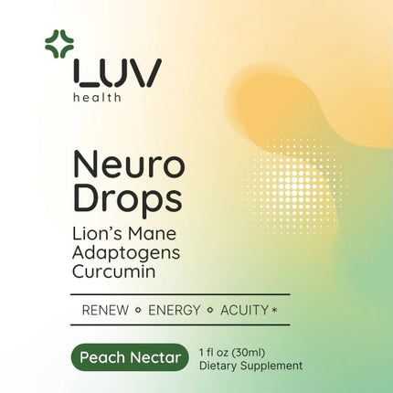LUV health Neuro Drops – Nerve & Joint Support with Organic Adaptogens – Made in USA