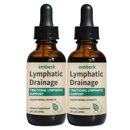 Lymphatic Drainage Drops – 2000mg Herbal Blend with Elderberry & Echinacea | Immune Support & Detox (2 fl oz, 2 pcs)