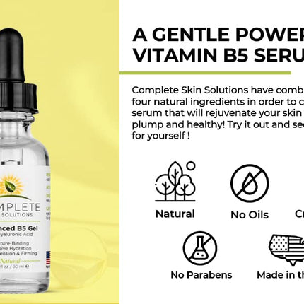Advanced B5 Gel with Hyaluronic Acid 1 oz - Hydrating Vitamin B5 Serum