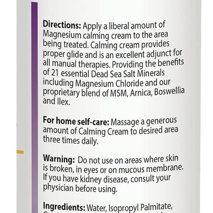 Magnesium Calming Cream 16 oz | Soothing Mineral Moisturizer