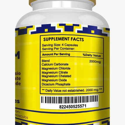 Magnesium Chloride 140 Capsules - High Absorption Mg (Citrate, Chelated & Oxide) - Non-GMO Pack of 2