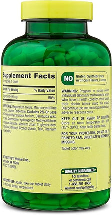 Magnesium Extra Strength 400 mg – 250 Tablets | Dietary Supplement