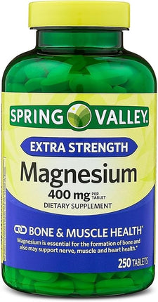 Magnesium Extra Strength 400 mg – 250 Tablets | Dietary Supplement