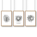 Oak Frame / A4 8.27 x 11.69 in / 21 x 29.7 cm / Satin Photo Paper 280 gsm