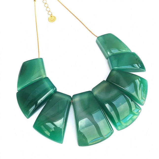 Mãos da Terra Eight Stone Agate Necklace