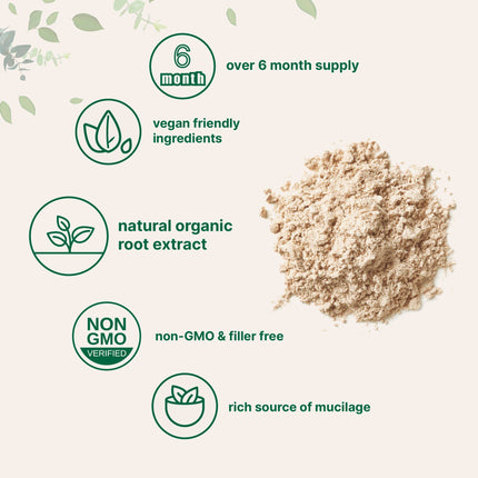 Organic Marshmallow Root Powder 8 oz - Filler-Free, Non-GMO, Vegan | Micro Ingredients