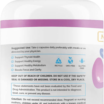Maximize Within Thyroid Support for Women & Men | Focus, Clarity & Energy (60 Count, Pack of 2)
