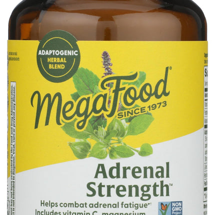 MegaFood Adrenal Strength - Adrenal Support with Ashwagandha, Magnesium Glycinate, Vitamin C | Vegetarian, 60 Tablets