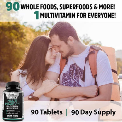 MEGAV-1 Multi-Vitamin, Superfood & Minerals – Immune Support (90 Tablets)