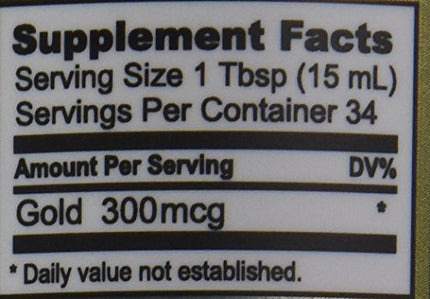 Purest Colloids MesoGold 20 ppm Colloidal Gold 500 mL | High Bioavailability Nanoparticles