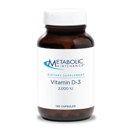 Metabolic Maintenance Vitamin D-3 2000 IU + Vitamin C - 120 Capsules
