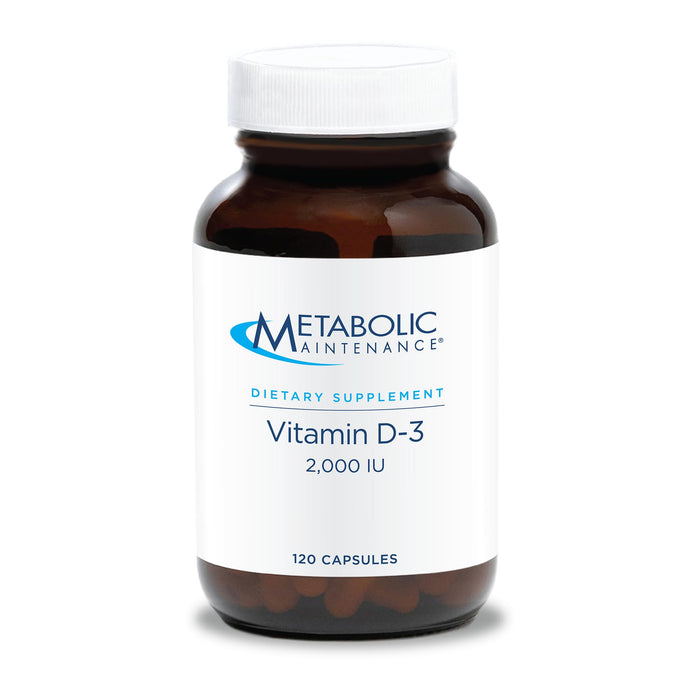 Metabolic Maintenance Vitamin D-3 2000 IU + Vitamin C - 120 Capsules