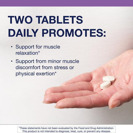 Metagenics MyoCalm: Calcium & Magnesium for Muscle Support with Passionflower & Valerian (Pack of 2, 60 Tablets Each)