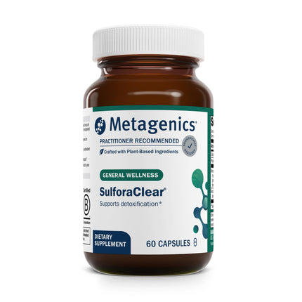 Metagenics SulforaClear – Detox & Antioxidant Support with Broccoli Sprout (60 Capsules)
