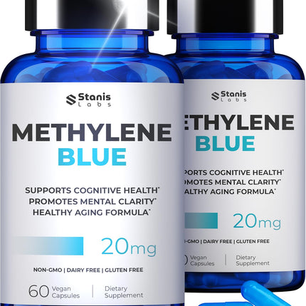 Ultimate Methylene Blue 20mg Capsules — Brain Focus & Energy (USA Made)