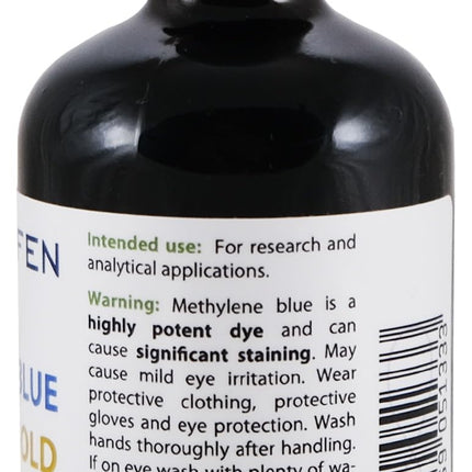 Methylene Blue & Ormus & Gold 3.4 Fl Oz – Ultra High Purity (100 ml) | 24K Colloidal Gold | Glass Bottle | Heiltropfen®