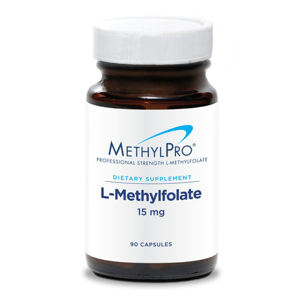 MethylPro L-Methylfolate 15 mg - 90 Capsules | High Bioavailability Methyl Folate for Focus and Calm