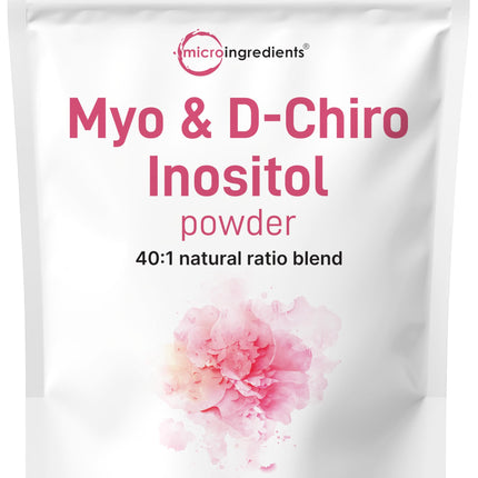 Myo-Inositol & D-Chiro Inositol Powder 1lb - 40:1 for Hormonal Balance