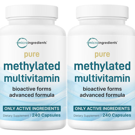 Micro Ingredients 2 Pack Pure Methylated Multivitamin – 19-in-1, 480 Capsules