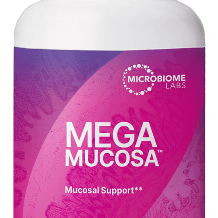 Microbiome Labs MegaMucosa – Amino Acids + Dairy-Free Immunoglobulins for Gut Health & Immunity (180 Capsules)