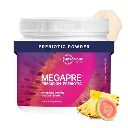 Microbiome Labs MegaPre Prebiotic Fiber Powder – Pineapple Orange Guava (5.5 Oz)