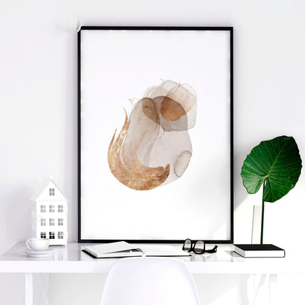 Set of 3 wall art Mid century modern style