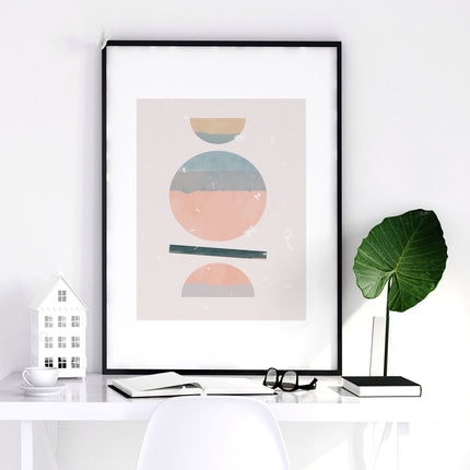 Abstract art for wall | set of 3 framed wall art