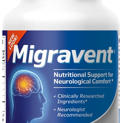 Vita Sciences Migravent – Advanced Nutritional Formula with Magnesium, CoQ10, Vitamin B2 & Butterbur for Brain & Circulatory Wellness – 60 Capsules