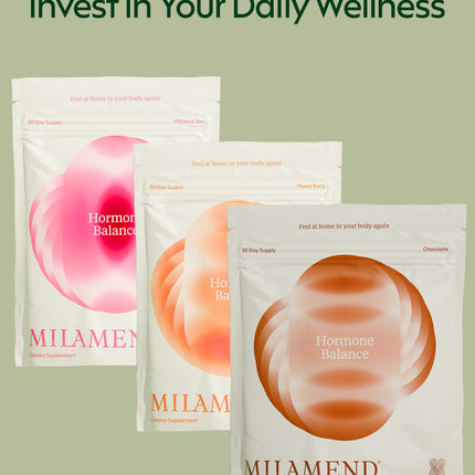 milamend Hormone Balance for Women 40:1 Myo-Inositol D-Chiro Inositol + CoQ10 – Cycle & Fertility Support (30-Day Hibiscus Tea Powder)