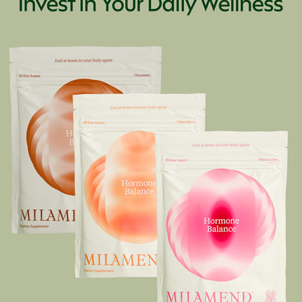 milamend Hormone Balance for Women 40:1 Myo-Inositol D-Chiro Inositol + CoQ10 – Cycle & Fertility Support (30-Day Hibiscus Tea Powder)