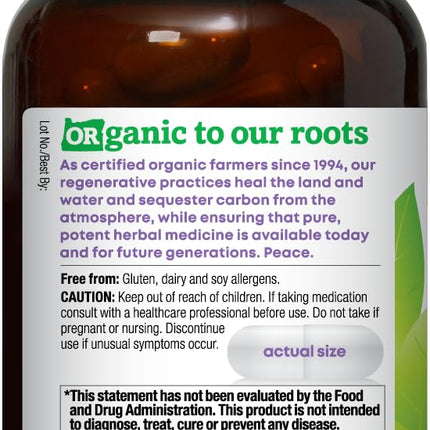 Oregon's Wild Harvest Milk Thistle Dandelion Capsules – Organic Liver Support (90 Count)