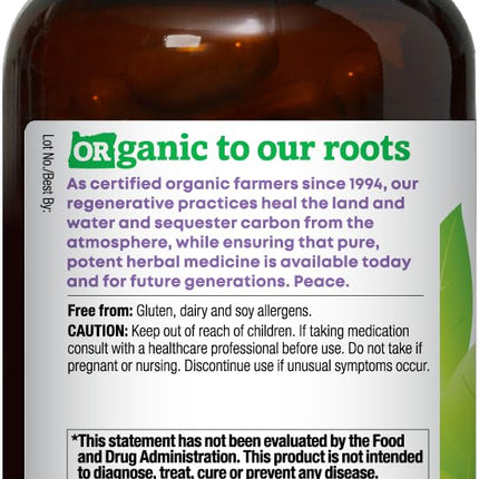 Oregon's Wild Harvest Milk Thistle – USDA Certified Organic Herbal Supplement, 90 Count