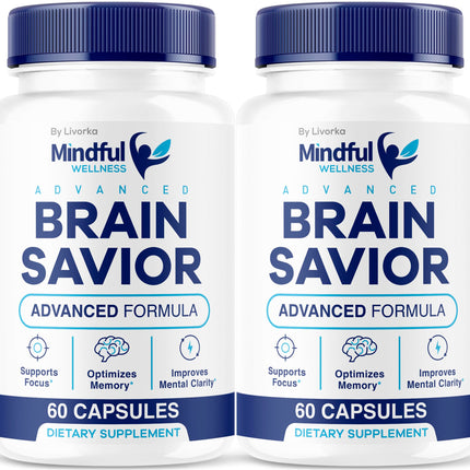 (2 Pack) Mindful Wellness Advanced Brain Savior Capsules | Official Mindful Wellness Supplement