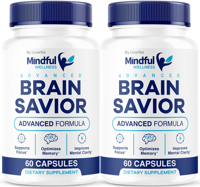 (2 Pack) Mindful Wellness Advanced Brain Savior Capsules | Official Mindful Wellness Supplement