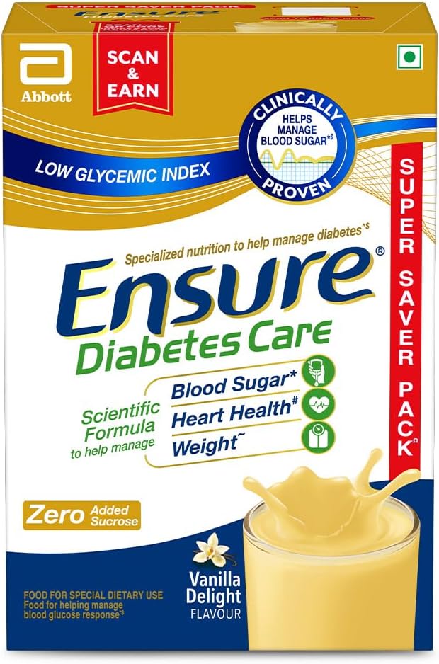 Abbott Glucerna SR Ensure Diabetic Care Sugar Free Vanilla Flavor PACK OF 375gm