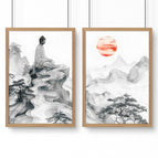Oak Frame / A4 8.27 x 11.69 in / 21 x 29.7 cm / Satin Photo paper 280 gsm