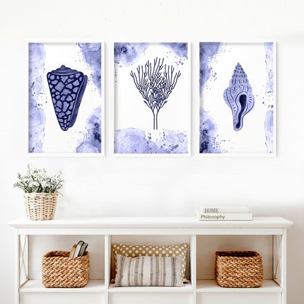 Pictures for living room walls | Set of 3 wall art prints