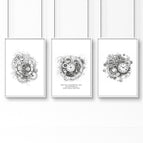 White Frame / A4 8.27 x 11.69 in / 21 x 29.7 cm / Satin Photo Paper 280 gsm