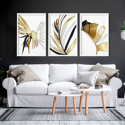 Wall print for living room | set of 3 wall art prints