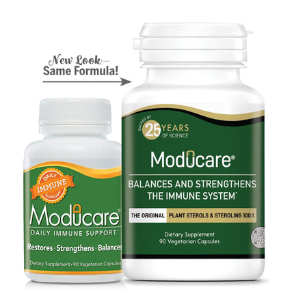 Moducare Daily Immune Support - Plant Sterols & Sterolins, 180 Vegetarian Capsules